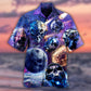 Skull Planet Galaxy Hawaiian Shirt Design Detail For Beach Days And Holiday Travel