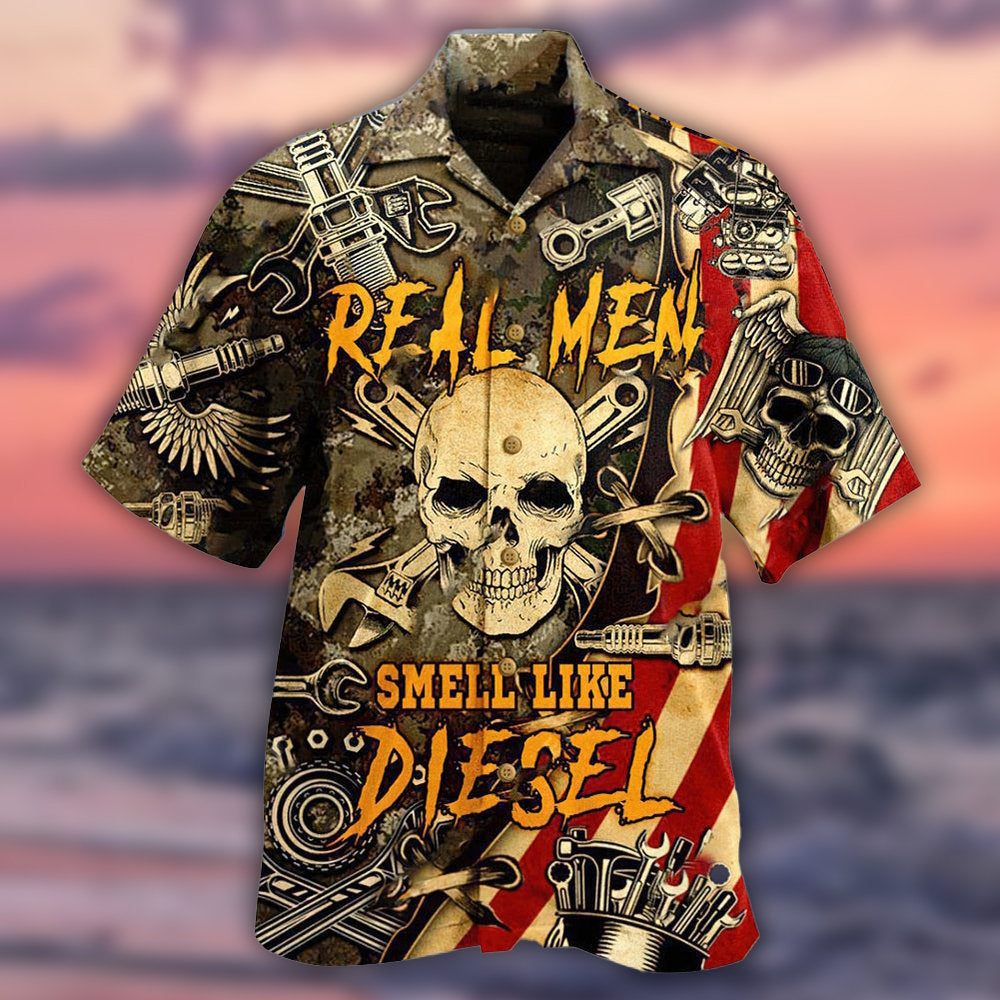 Skull Hawaiian Shirt With Detailed Graphic For Island Trips Summer Gatherings And Comfortable Daily