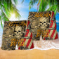 Skull Real Men Diesel Lover Beach Shorts Print Detail For Beach Activities And Vacation Wear