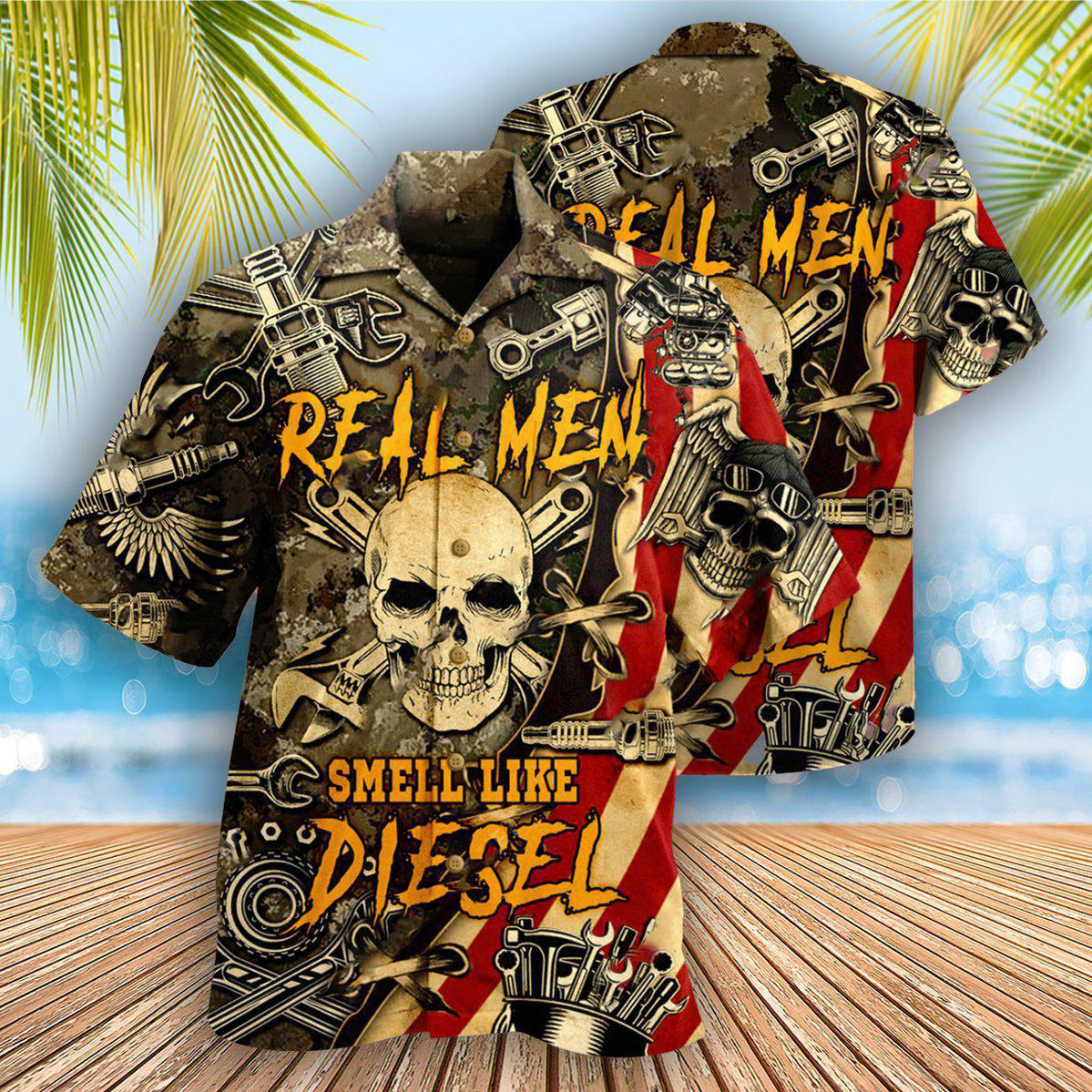 Skull Hawaiian Shirt With All Over Print For Island Trips Summer Gatherings And Comfortable Daily
