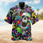 Bold Skull Attitude Hawaiian Shirt For Fantasy Fans, Resort Trips, And Imaginative Summer Style