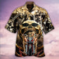 Skull Stay Wild Tame Hawaiian Shirt Design View For Casual Summer Styling