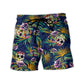 Tropical Leaf Skull Beach Shorts For Coastal Adventures And Weekend Casual Style