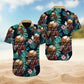 Vintage Skull Hawaiian Shirt For Seasonal Celebration, Island Getaway, And Thoughtful Gifting