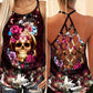 Skull Lady Hollow Tank Top For Active Days And Statement Style