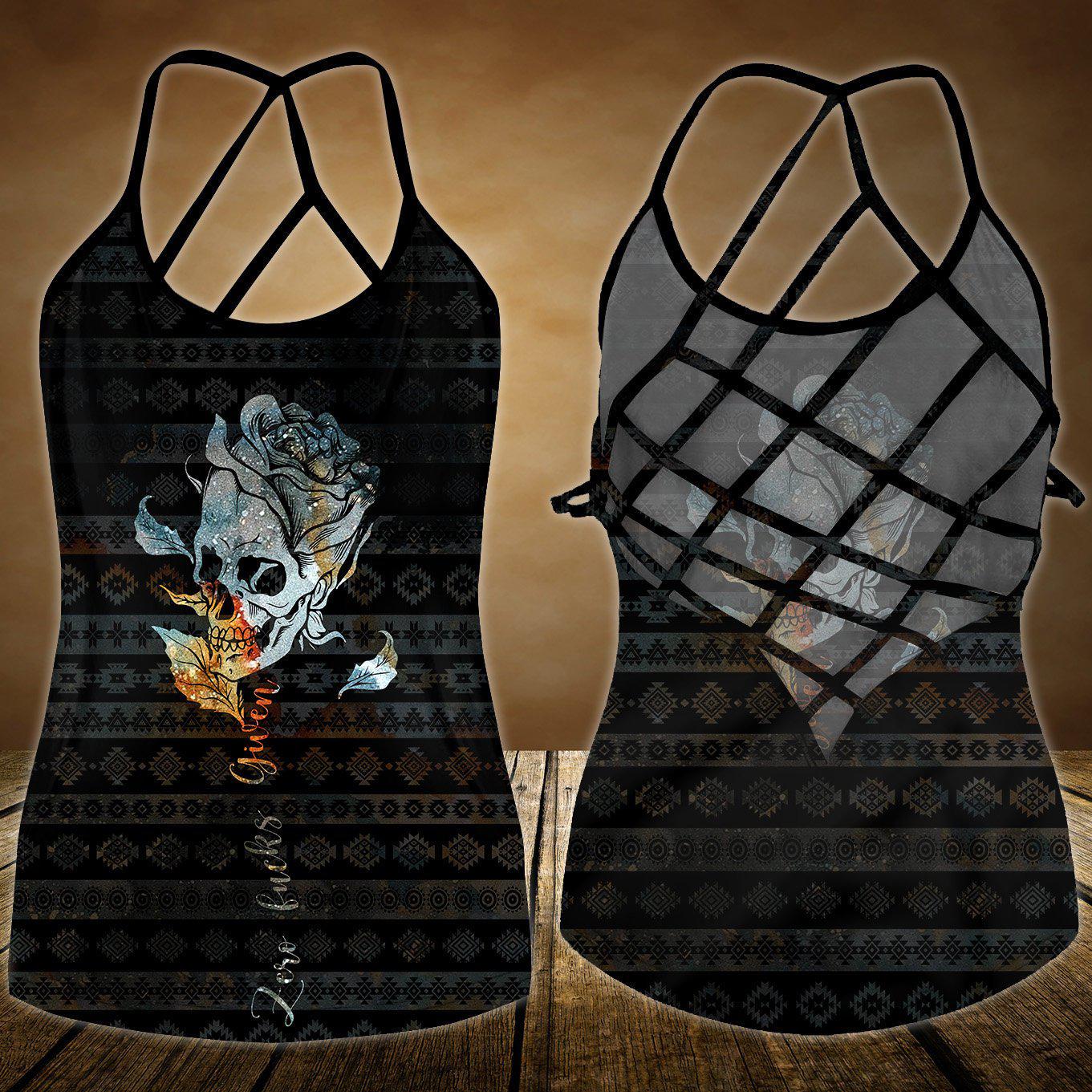 Skull Lady Hollow Tank Top For Active Lifestyles And Daily Comfort