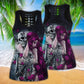 Skull Tattoo Girl Dark Ink Art Hollow Tank Top For Workouts Festivals And Bold Style