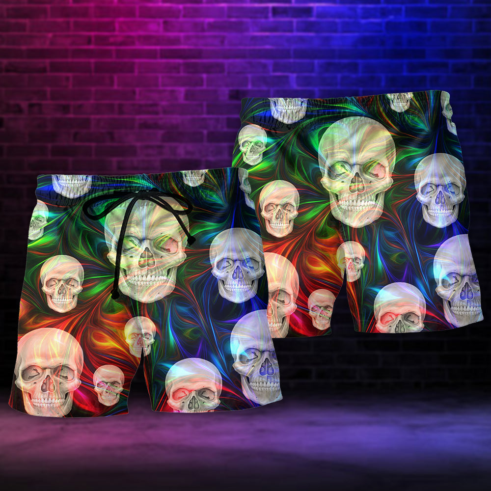 Skull Magical Life Fantasy Beach Shorts For Coastal Adventures And Relaxed Summer Wear