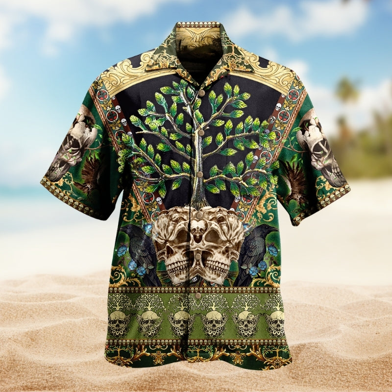 Funny Barbecue Food Meat Grill Hawaiian Shirt Creative Print View For Resort Wear