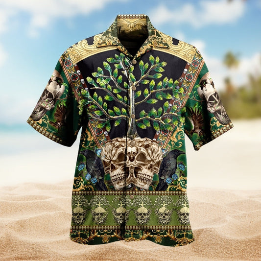 Funny Barbecue Food Meat Grill Hawaiian Shirt Creative Print View For Resort Wear