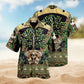 Skull Trees Style Love Green Hawaiian Shirt For Summer Vacation Beach Travel And Relaxed Casual Wear