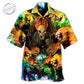 Skull Bat Wings Hawaiian Shirt For Halloween Parties, Beach Trips, And Bold Seasonal Style