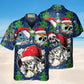 Skull Santa Hat Christmas Hawaiian Shirt For Beach Days, Summer Outings, And Thoughtful Gift Giving