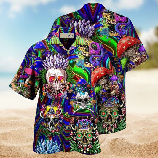 Skull You'Re Weird Hawaiian Shirt For Fantasy Fans, Resort Trips, And Imaginative Summer Style