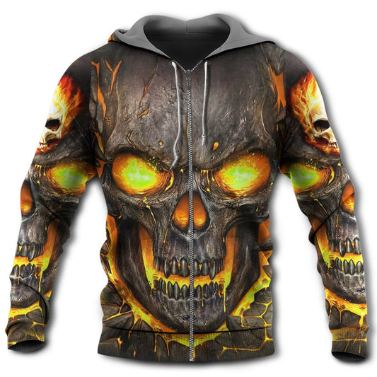 Skull Fire Power Hoodie For Alternative Outfits Travel And Distinctive Casual Wear