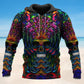 Colorful Skull Hoodie For Alternative Events Seasonal Outings And Gift Ideas