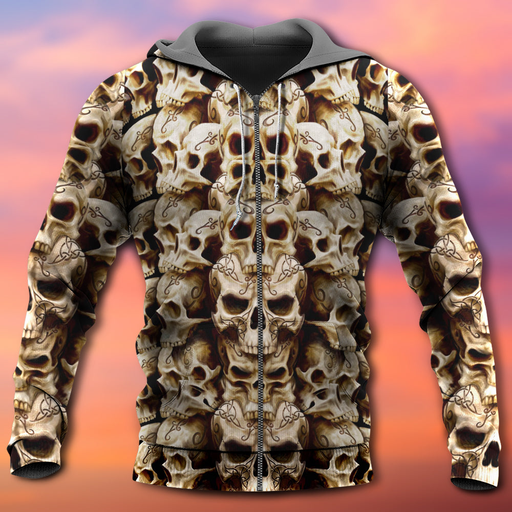 Dark Skull Inner Thoughts Hoodie For Dark Themed Outfits Outdoor Trips And Casual Comfort