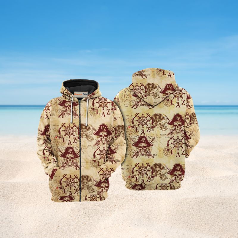Skull Pirate Hoodie For Dark Themed Outfits Outdoor Trips And Casual Comfort