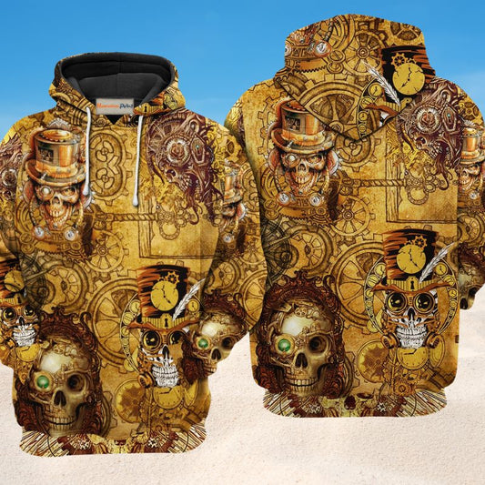 Retro Skull Pirates Hoodie For Alternative Fashion Events And Relaxed Everyday Wear
