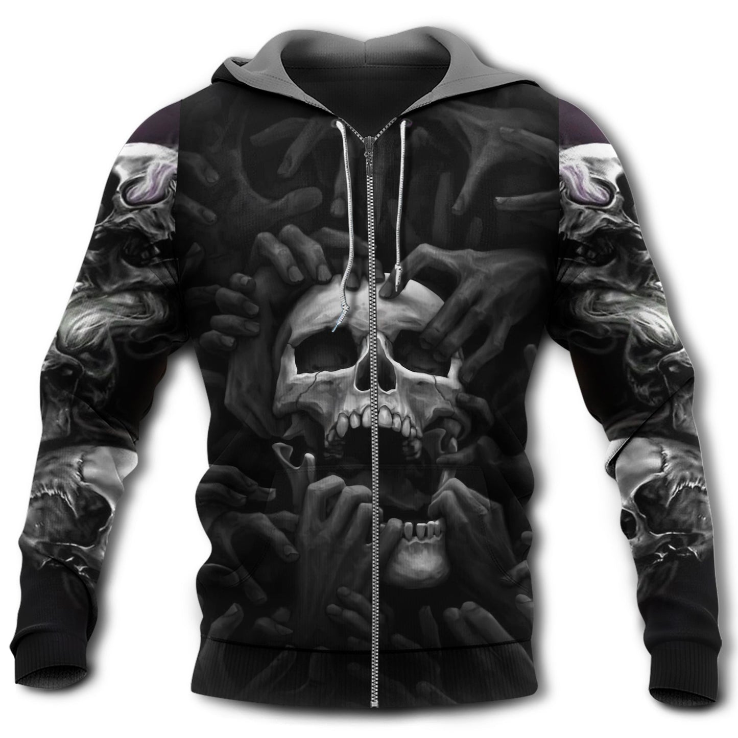 Dark Skull Scream Hoodie For Dark Artwork Streetwear And Relaxed Everyday Outfits