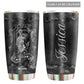 Skull Girl Love Black Personalized 20 Oz Tumbler For Coffee Travel And Daily Drinks