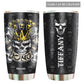 Skull King Personalized 20 Oz Tumbler For Coffee Travel And Daily Drinks
