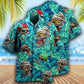 Tropical Skull Hawaiian Shirt With All Over Print For Island Vacation Beach Days And Thoughtful Gifting