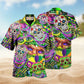 Skulls Mardi Gras Hawaiian Shirt For Vacation Adventures Beach Events And Relaxed Warm Weather Style