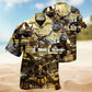 Sky Creative Pattern Hawaiian Shirt For Summer Vacation, Beach Travel, And Casual Wear