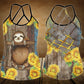 Sloth My Spirit Hollow Tank Top For Yoga Sessions And Summer Outings