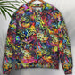 Smiling Colorful Cat Sweater For Animal Inspired Style Events And Comfortable Daily Wear