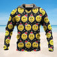 Smiling Face Santa Hat Hoodie For Holiday Parties Weekend Outings And Cheerful Gift Giving