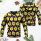 Smiling Face Santa Hat Hoodie For Holiday Parties Weekend Outings And Cheerful Gift Giving