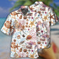 Snail Hawaiian Shirt Pattern View For Relaxed Warm Weather Outfits