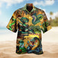 Snake Gold Hawaiian Shirt For Tropical Holidays, Outdoor Gatherings, And Everyday Comfort