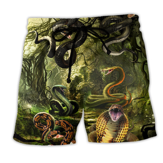 Snake Beach Shorts For Casual Day Trips And Comfortable Daily Use