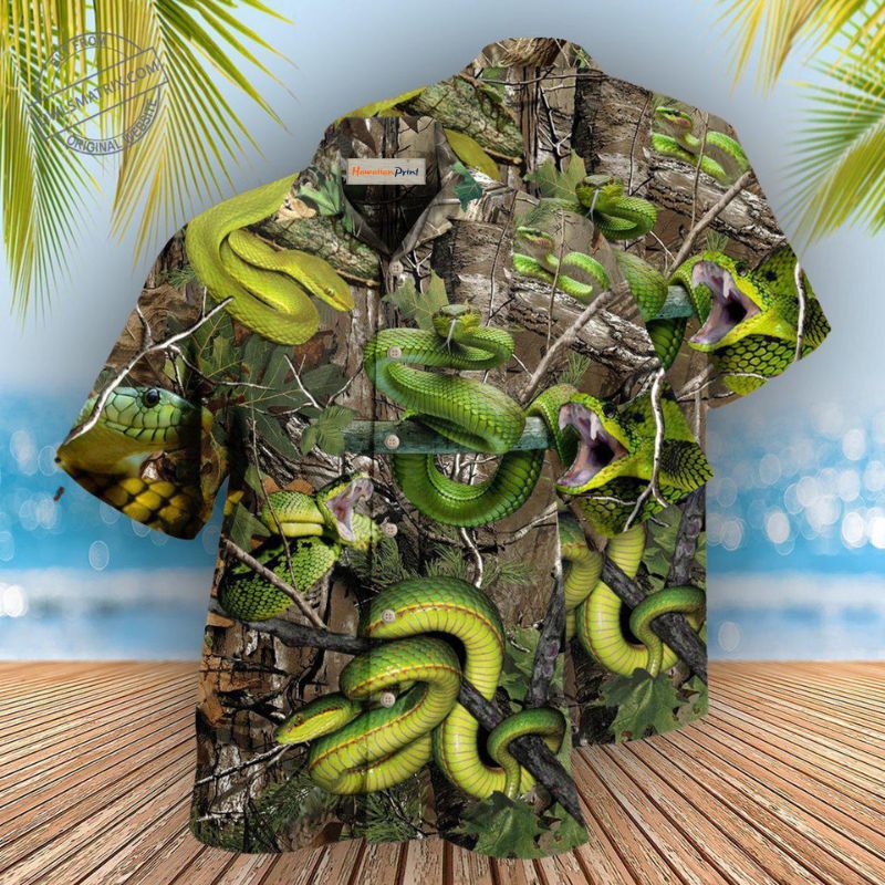 Snake Bites Hawaiian Shirt For Tropical Holidays, Outdoor Gatherings, And Everyday Comfort