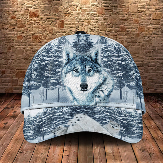 Snow Wolf Never Alone Classic Cap For Vacation Style Outdoor Activities And Daily Comfort