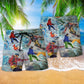Snowboarding Adventure Beach Shorts Pattern Detail For Everyday Outings And Memorable Gift Ideas