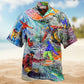 Bold Snowboarding Adventure Hawaiian Shirt For Summer Vacation Beach Travel And Relaxed Casual Wear