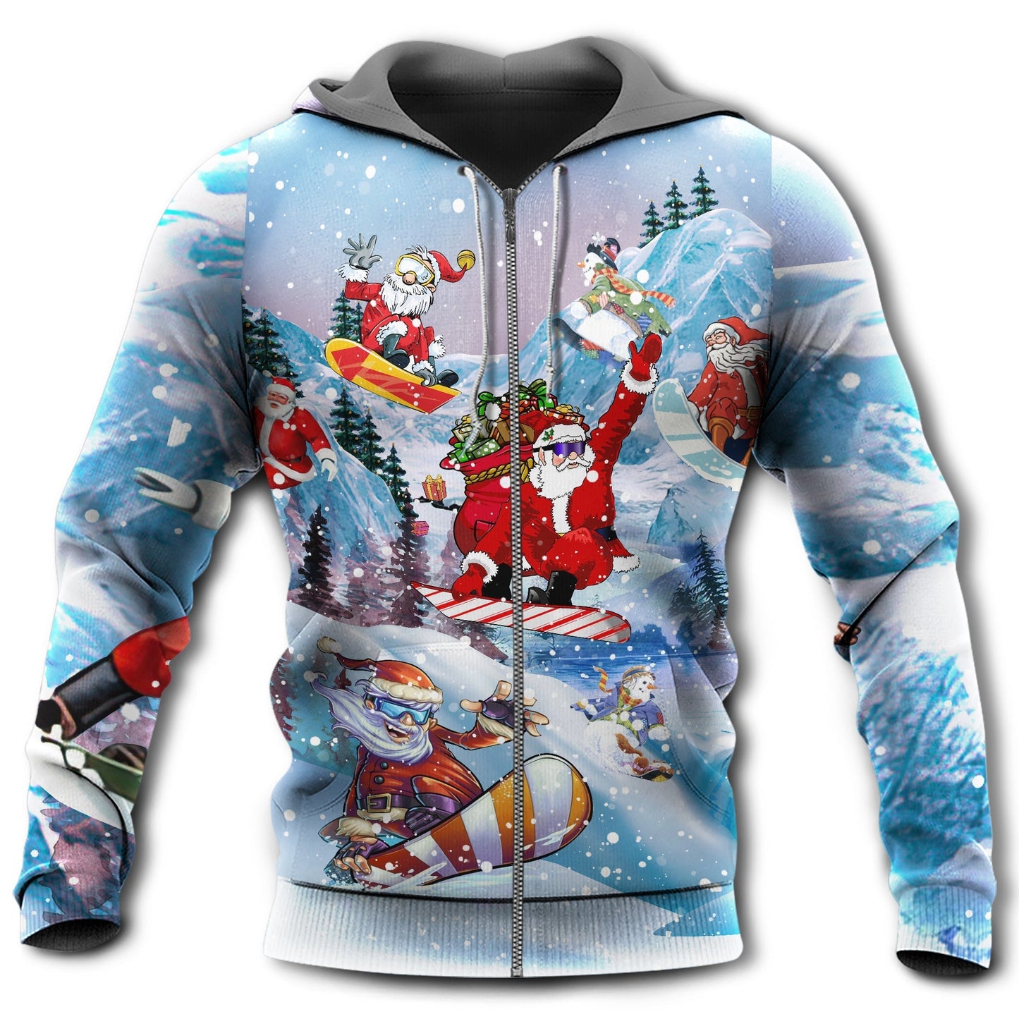 Snowboarding Heaven Earth Hoodie For Travel Days Outdoor Events And Thoughtful Gifts