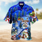 Snowman Winter Snowman Friends Hawaiian Shirt For Summer Vacation Beach Travel And Relaxed Casual Wear