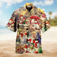 Vintage Gardening Garden Hawaiian Shirt Button Front Artwork For Tropical Vacations