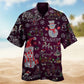 Sparkling Snowman Hawaiian Shirt For Vacation Adventures Beach Events And Relaxed Warm Weather Style