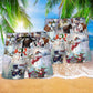 Winter Snowman World Of Snow Beach Shorts For Tropical Getaways And Weekend Adventures