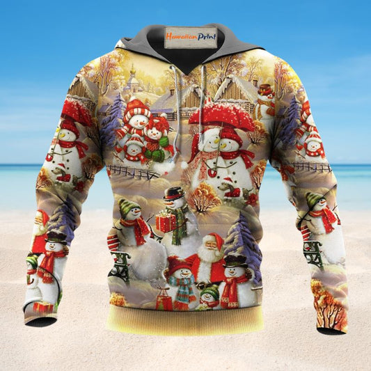 Snowman Couple Love Christmas Hoodie For Holiday Vacations Winter Events And Everyday Comfort