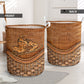 Snowmobile Rattan Texture Style Laundry Basket For Room Home Organizer