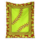 Softball All I Need Flannel Blanket For Cozy Bedroom Sofa Decor