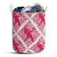 Softball Ceramic Pink Style Laundry Basket For Bathroom Bedroom Storage