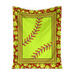 Softball Love Sport In Life Flannel Blanket For Cozy Bedroom Sofa Decor